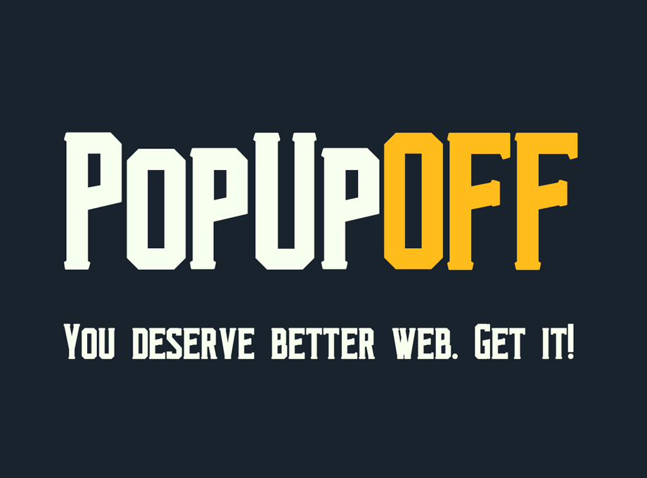 PopUpOFF troubleshooting